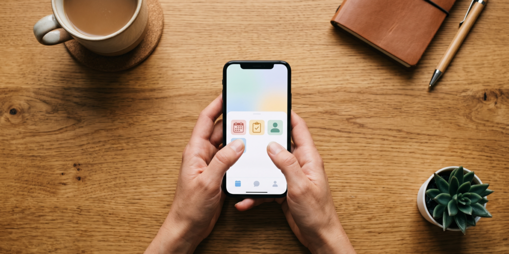 Pessoa escolhendo o melhor celular até R$ 1.500