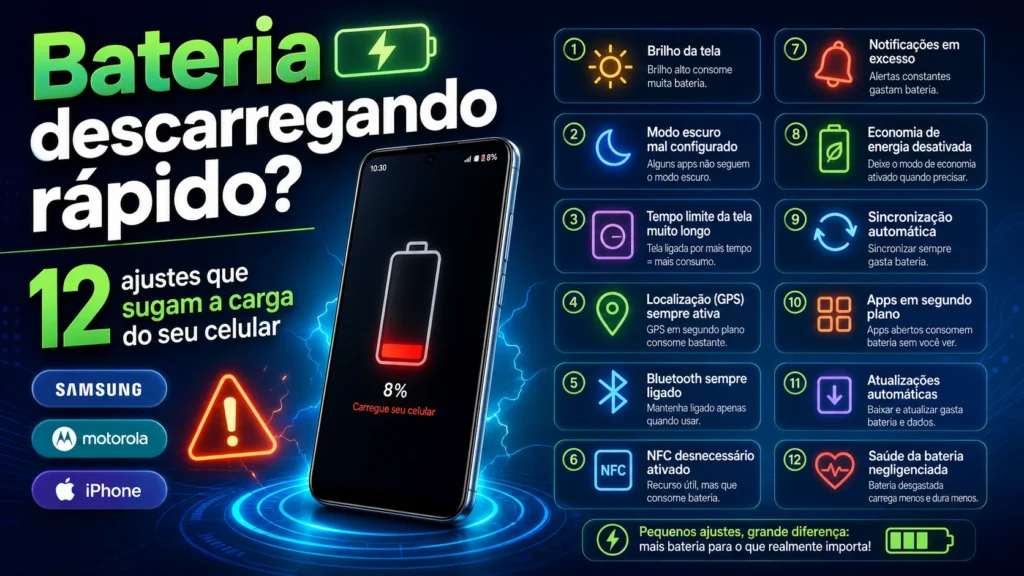 bateria descarregando rápido