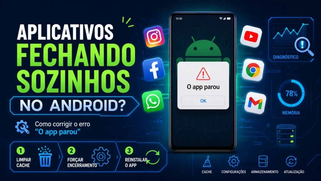 aplicativos fechando sozinhos no Android
