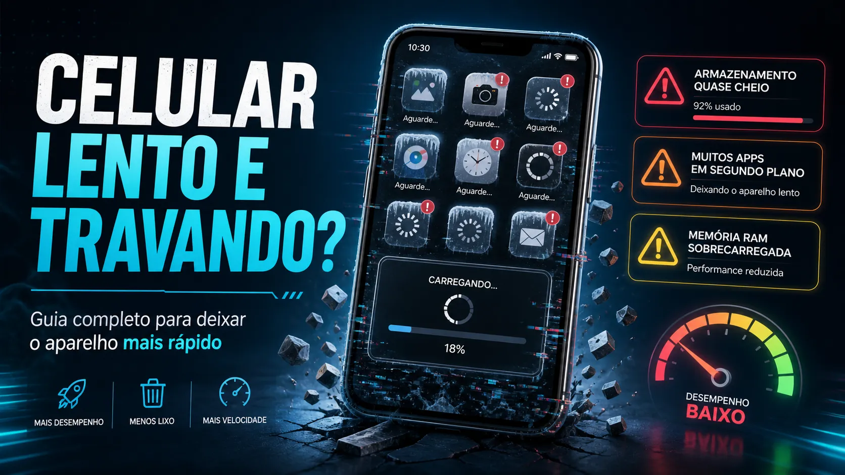 Celular Lento e Travando: Guia Completo em 6 Passos para Resolver