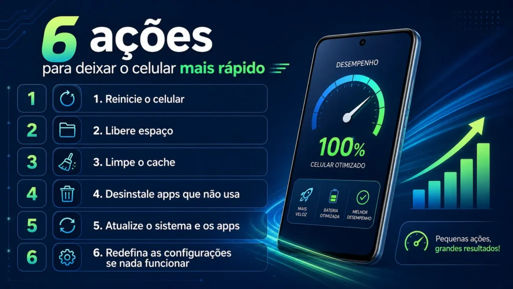 6 ações para resolver celular lento e travando