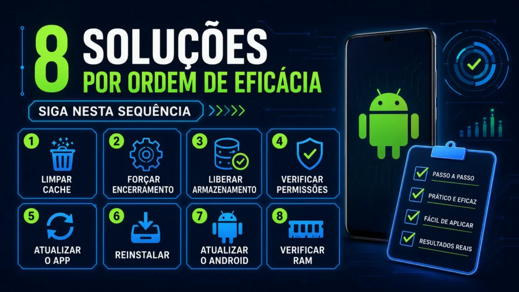 WhatsApp Instagram TikTok e Maps fechando no Android