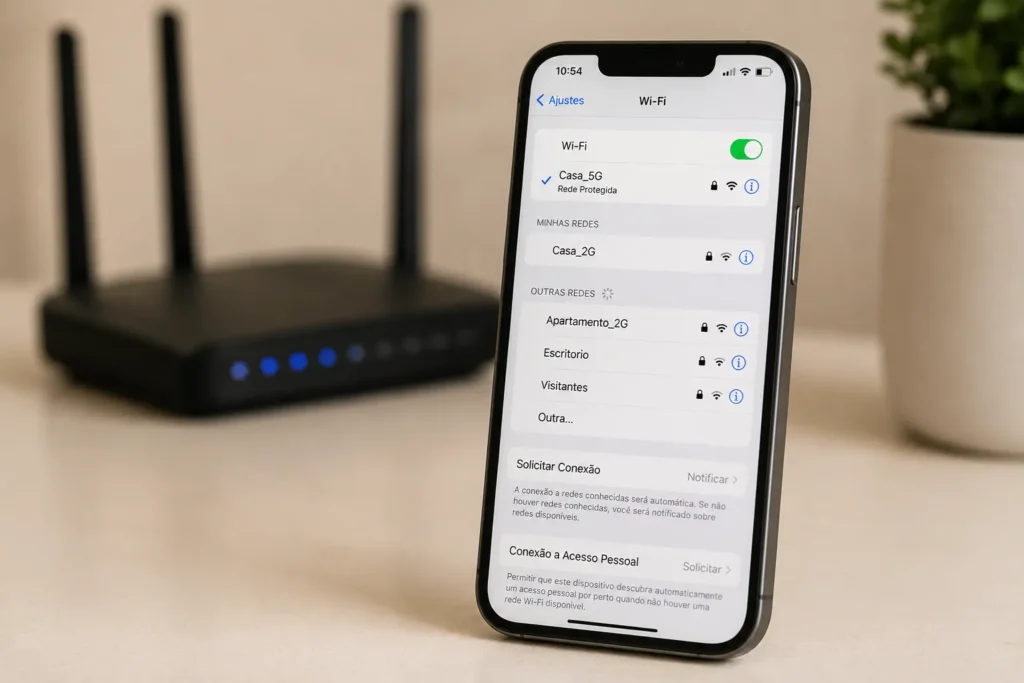 iphone não conecta ao wi-fi configurações