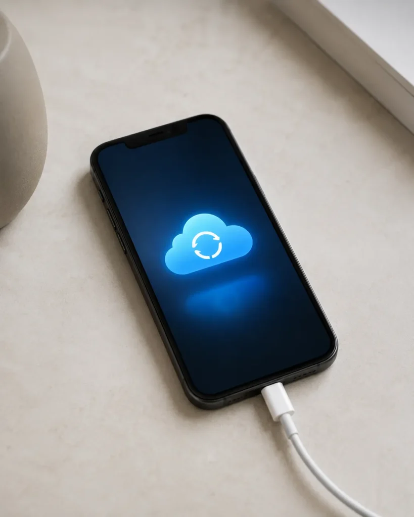 iphone nao faz backup no icloud tela