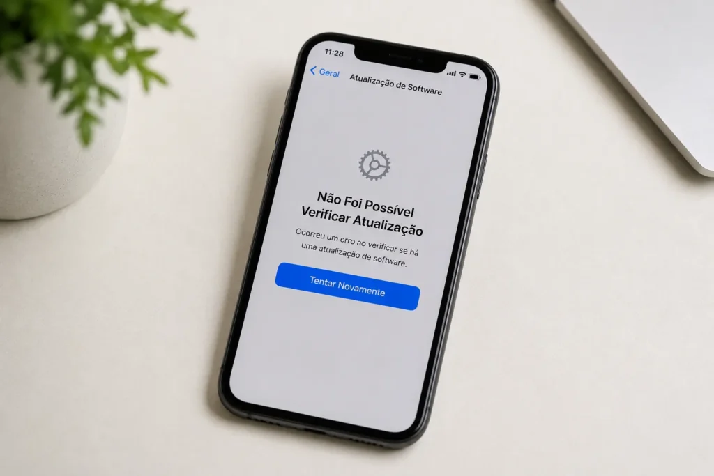 nao e possivel verificar atualizacao iphone