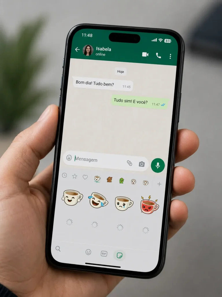 figurinhas nao aparecem no whatsapp
