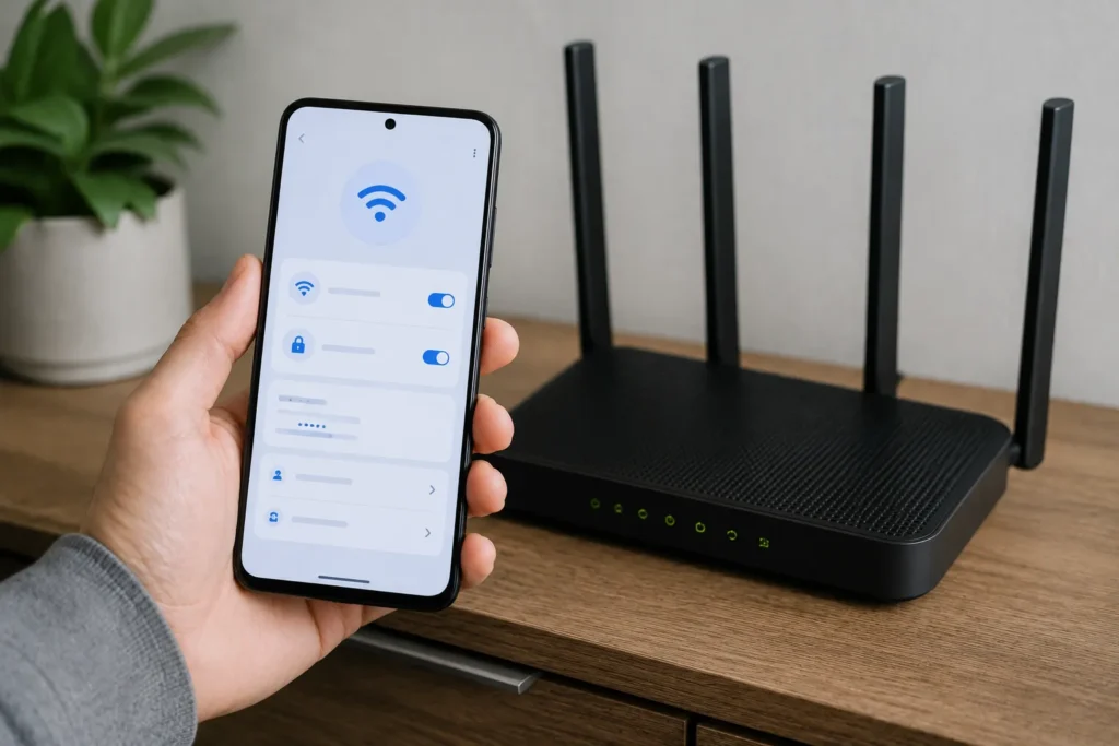 como mudar a senha do Wi-Fi pelo celular nas configurações do roteador