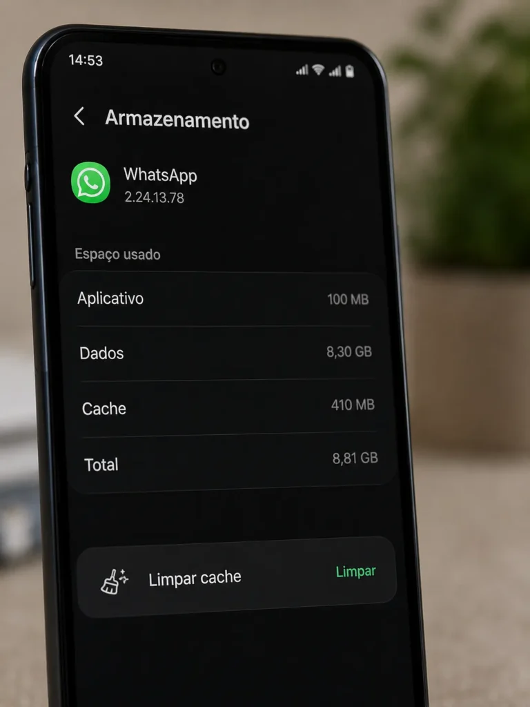 limpar cache whatsapp figurinhas nao aparecem