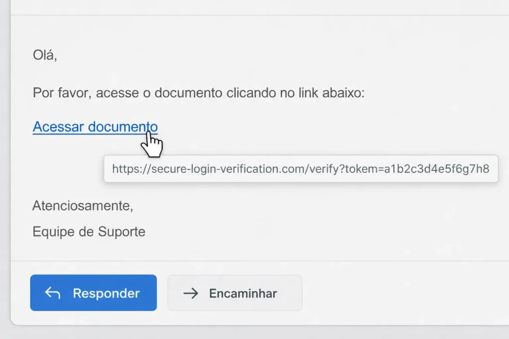 Como saber se um link é falso ao passar o mouse sobre o endereço real