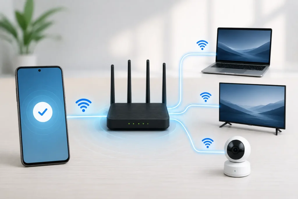 como mudar a senha do Wi-Fi e reconectar os aparelhos da casa