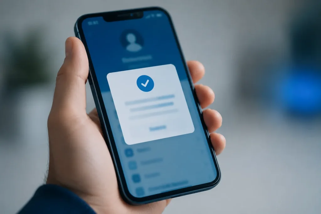 verificação em duas etapas Google com solicitação de confirmação no celular