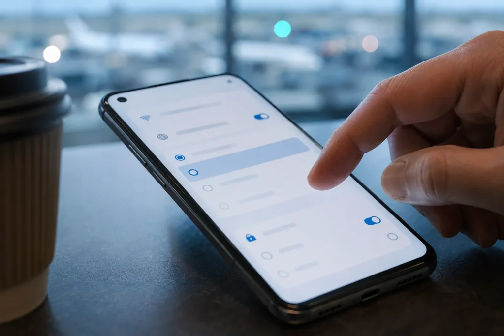 ajuste de DNS privado quando a página de login do Wi-Fi não aparece no Android