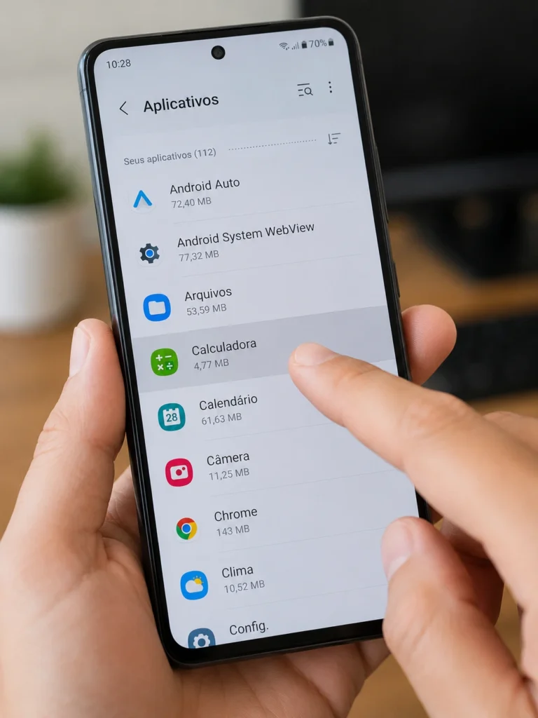 configuracoes apps desativados icones sumiram tela inicial