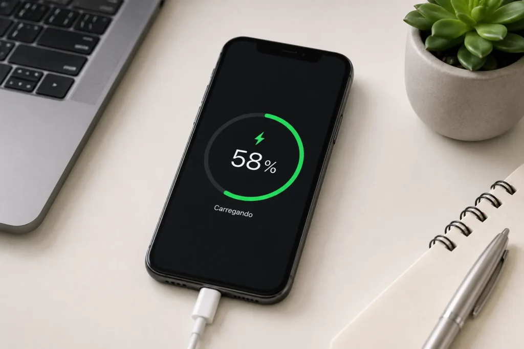 iphone carregando apos atualizacao bateria