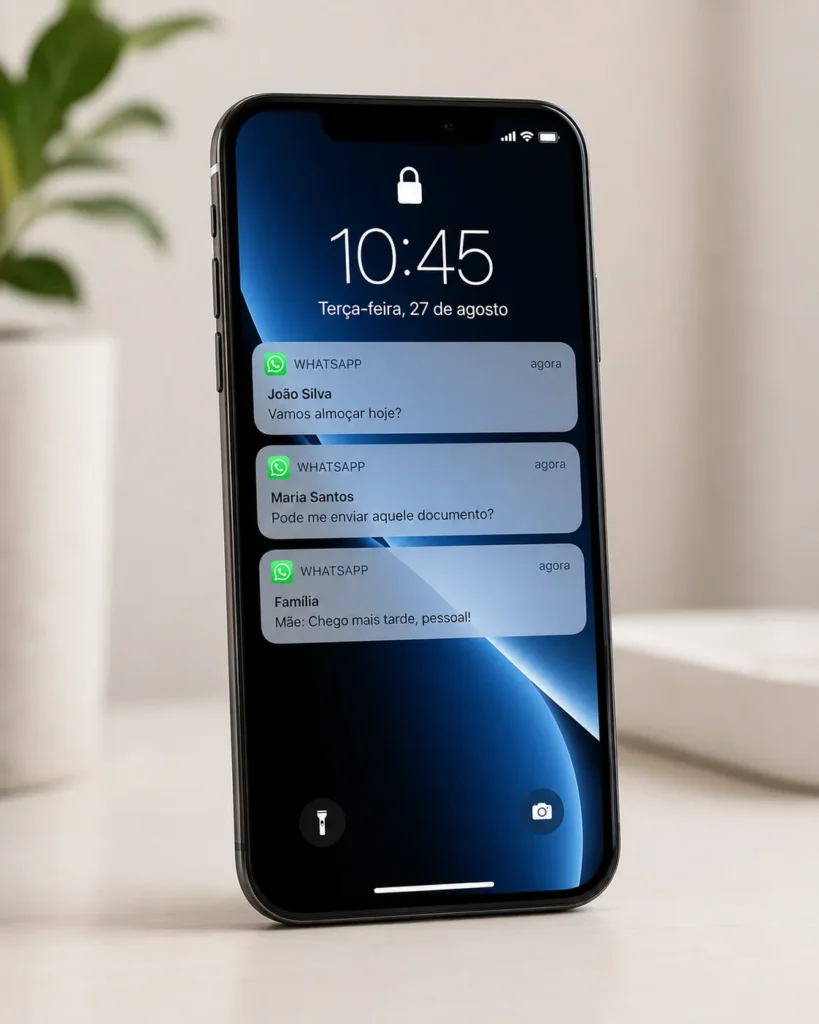 notificacoes whatsapp chegando tempo real