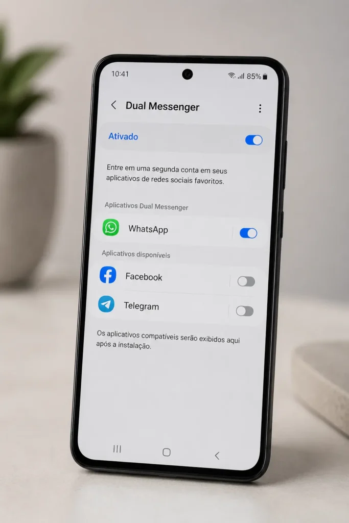 dual messenger dois whatsapp mesmo celular
