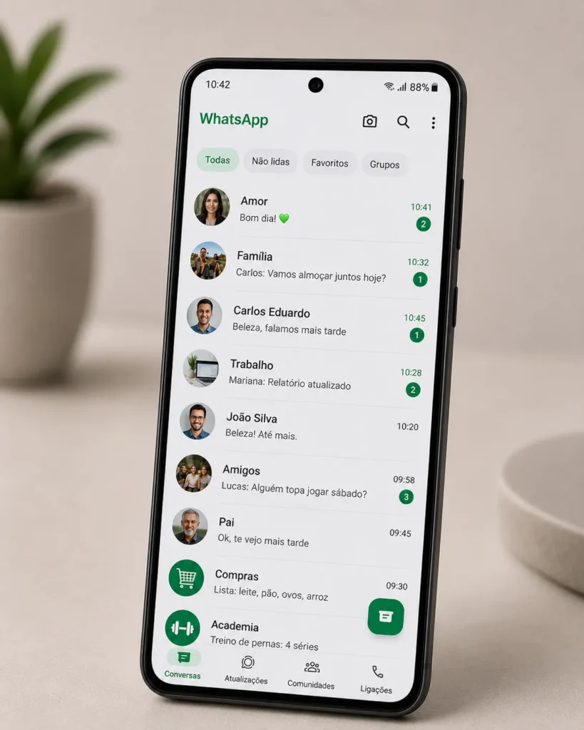 conversa desarquivada whatsapp lista principal