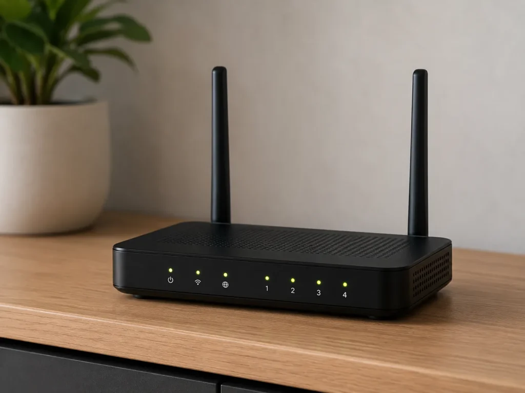 roteador transmitindo redes wifi 5ghz