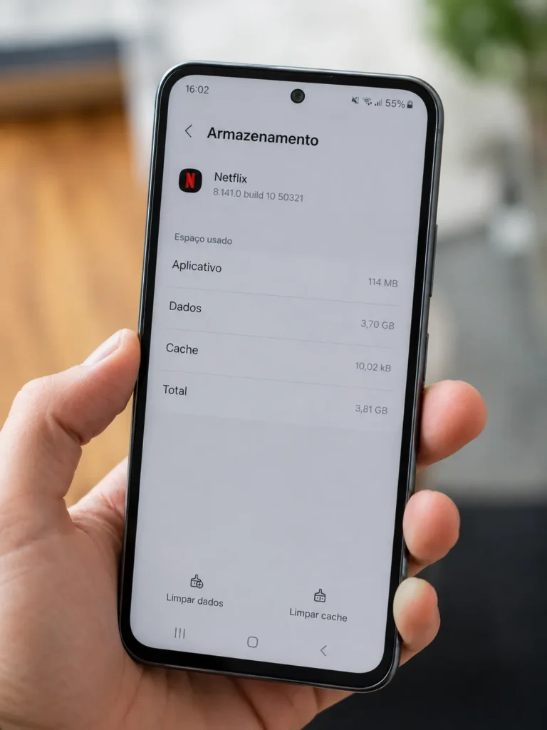 limpar dados netflix nao abre
