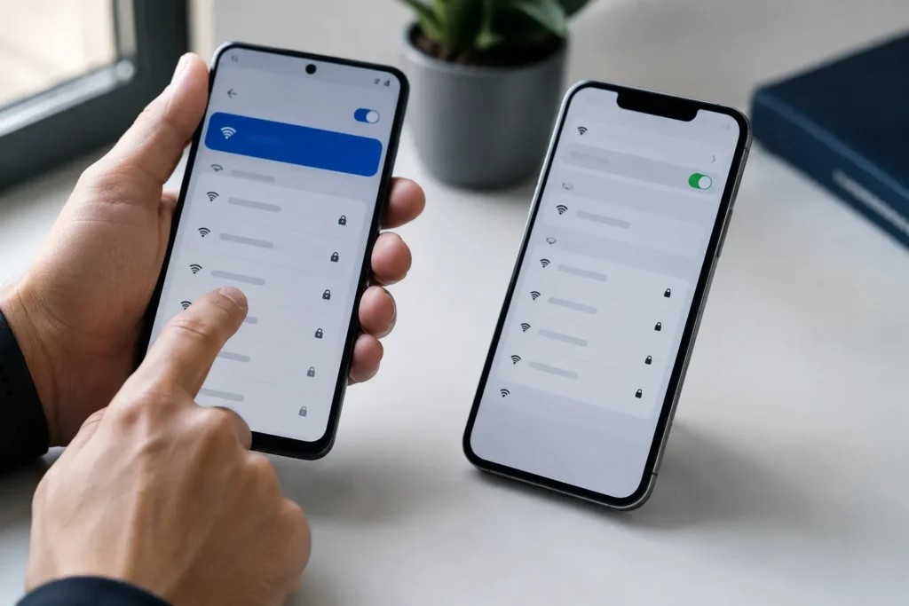 esquecer rede Wi-Fi celular no Android e iPhone