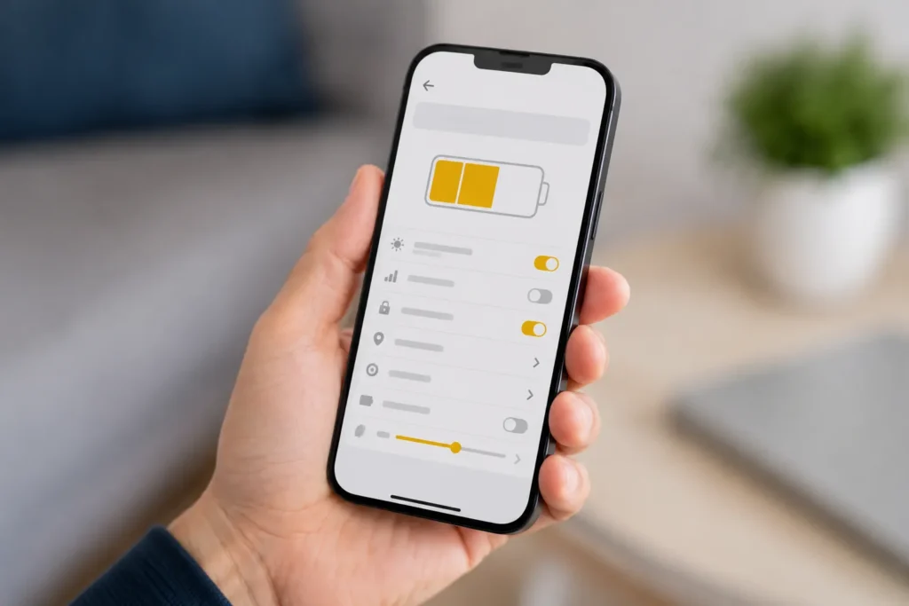 Efeitos do Modo Pouca Energia na economia de bateria do iPhone