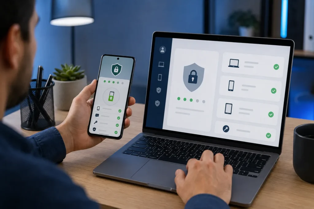 Revisão de segurança após encontrar dispositivos conectados ID Apple desconhecidos
