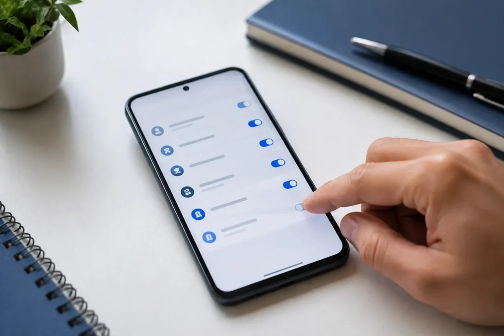Desativação do modo desenvolvedor Android pela chave geral