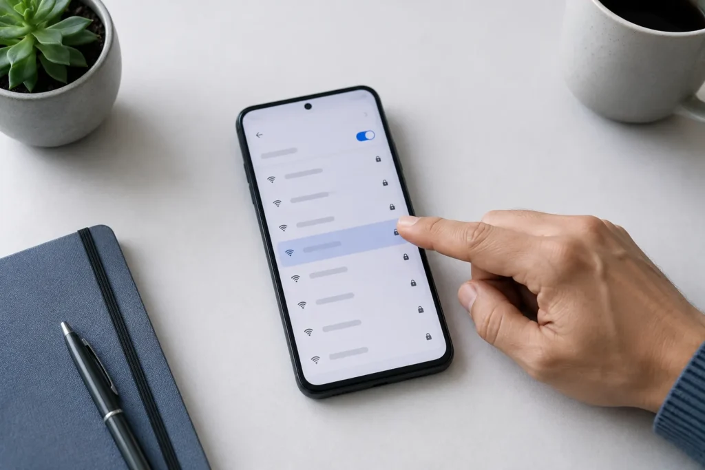 esquecer rede Wi-Fi celular e remover redes salvas antigas