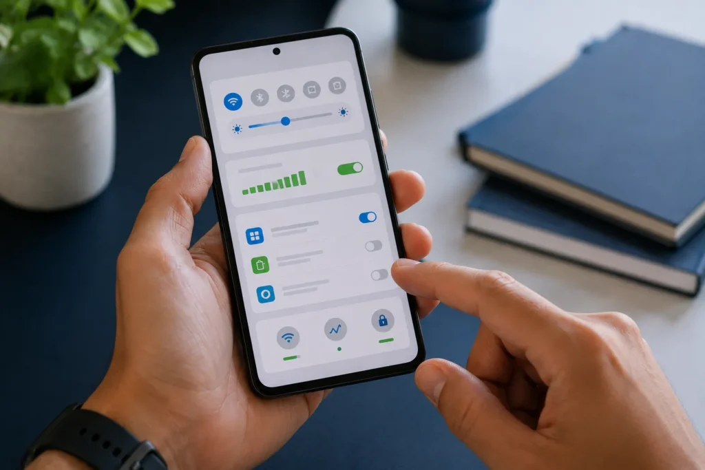 economia de bateria Android com restrições de aplicativos e rede