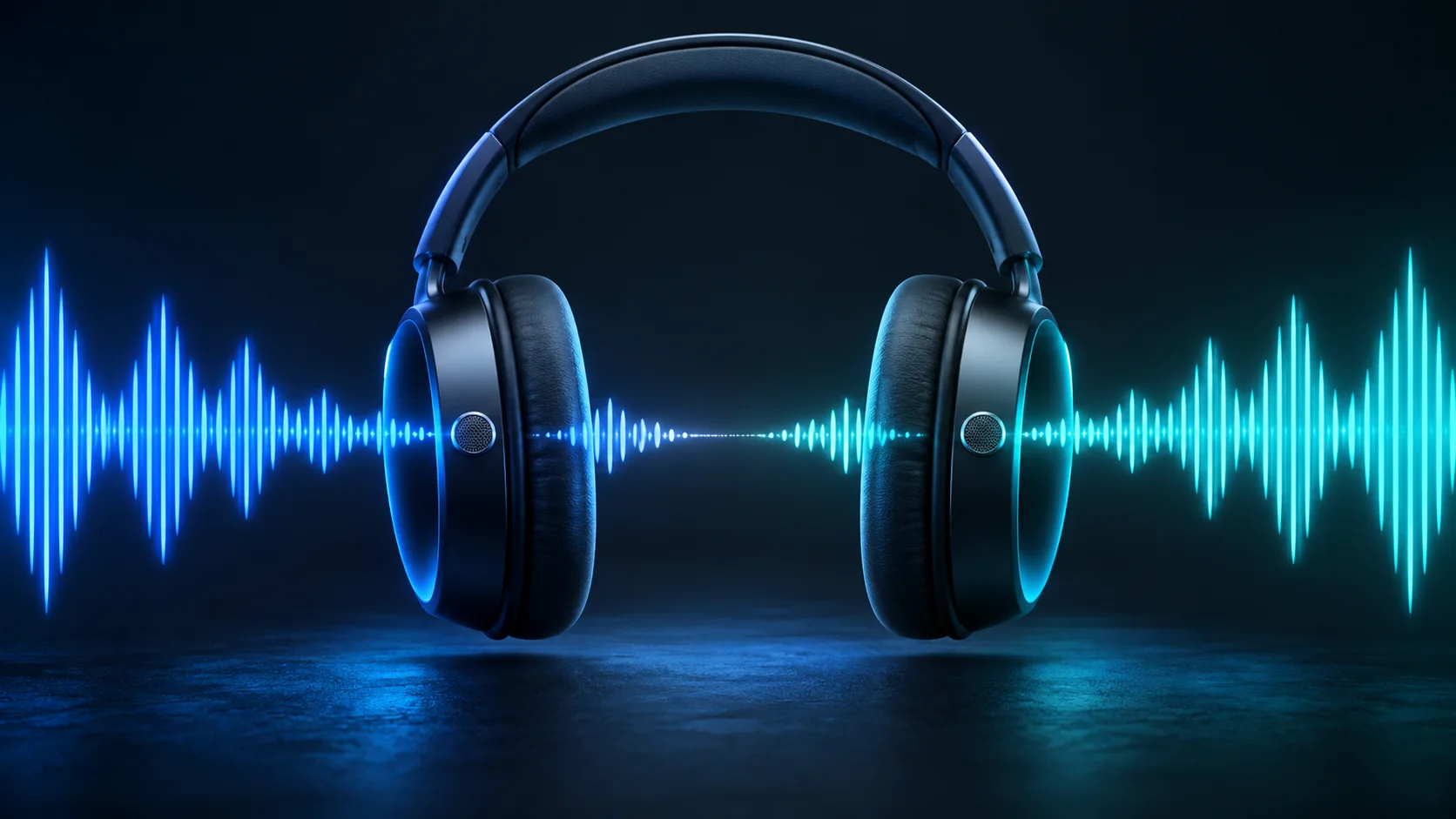 Fone com microfones e ondas sonoras opostas se reduzindo
